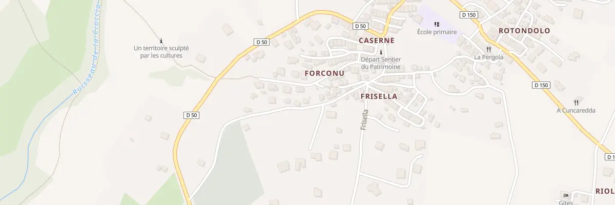 Plan du 1 Bas de Forcone à Monacia-d’Aullène
