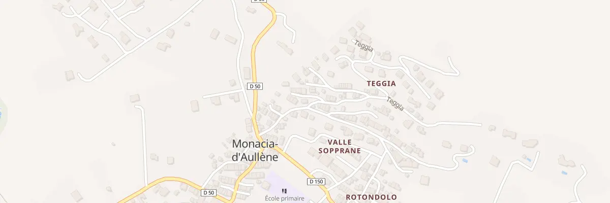 Plan du 5000 Teggia à Monacia-d’Aullène
