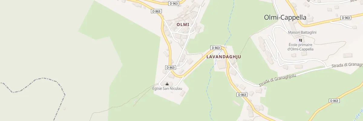 Plan du 171 Qua Quartieru d’Olmi à Olmi-Cappella