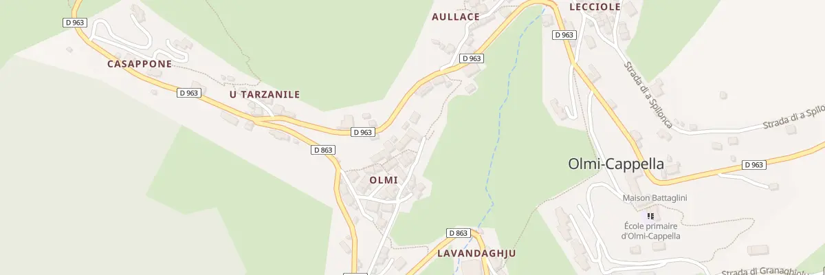 Plan du 157 Qua Quartieru d’Olmi à Olmi-Cappella