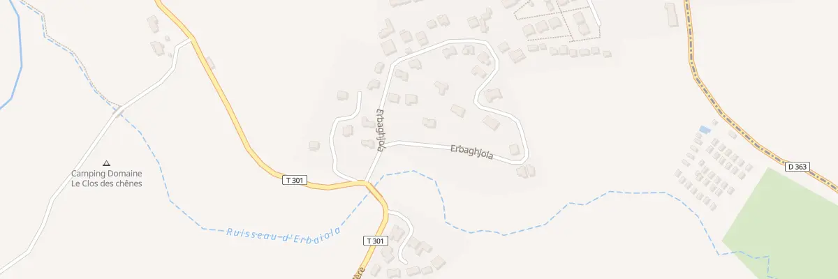 Plan du 5001 Erbajola à Belgodère