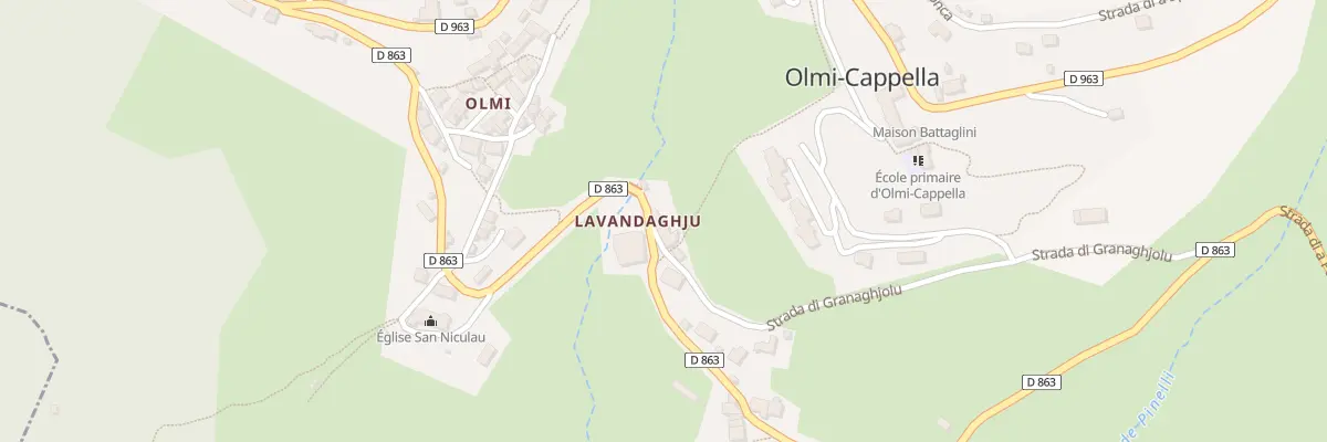 Plan du 191 Rte Strada Di Granaghjolu à Olmi-Cappella