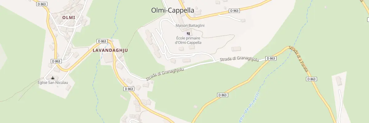Plan du 296 Rte Strada Di Granaghjolu à Olmi-Cappella