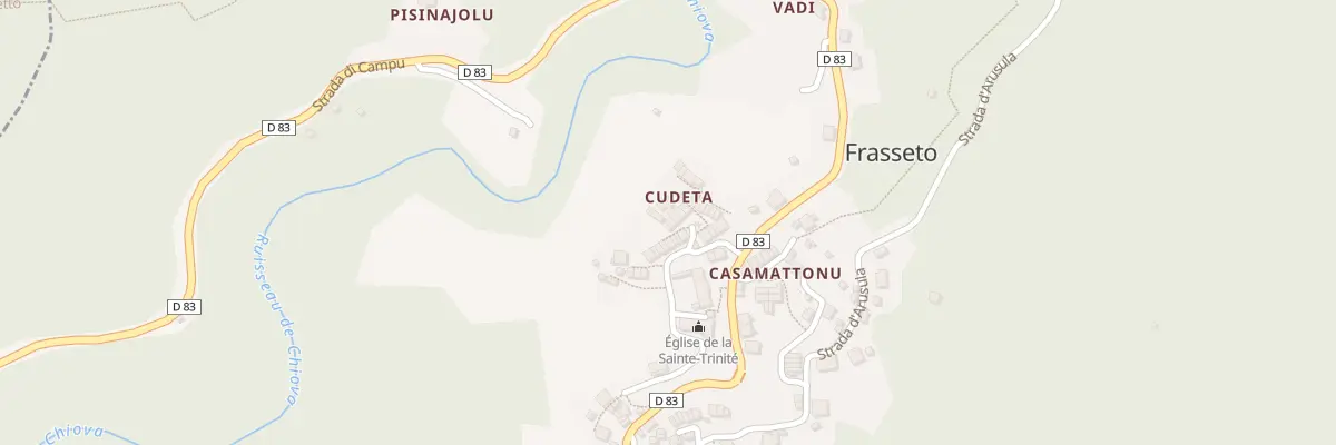 Plan du 5021 Cudeta à Frasseto