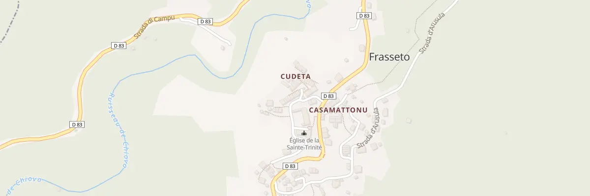 Plan du 5027 Cudeta à Frasseto
