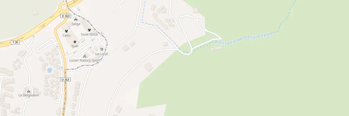 Plan du 17 Qua Piaghja Di l’Osari à Palasca