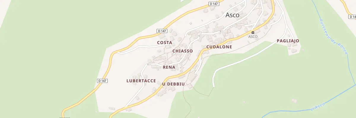 Plan de Chiasso à Asco