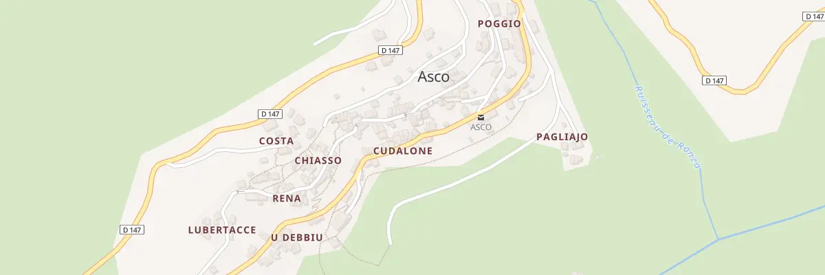 Plan du 5103 Casanova à Asco