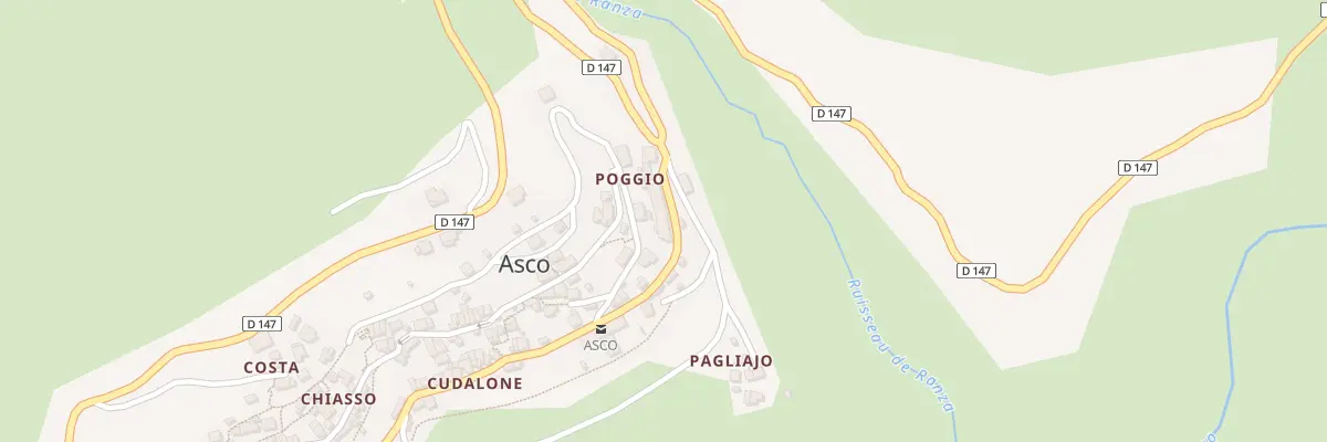 Plan du 5134 Poggiola à Asco