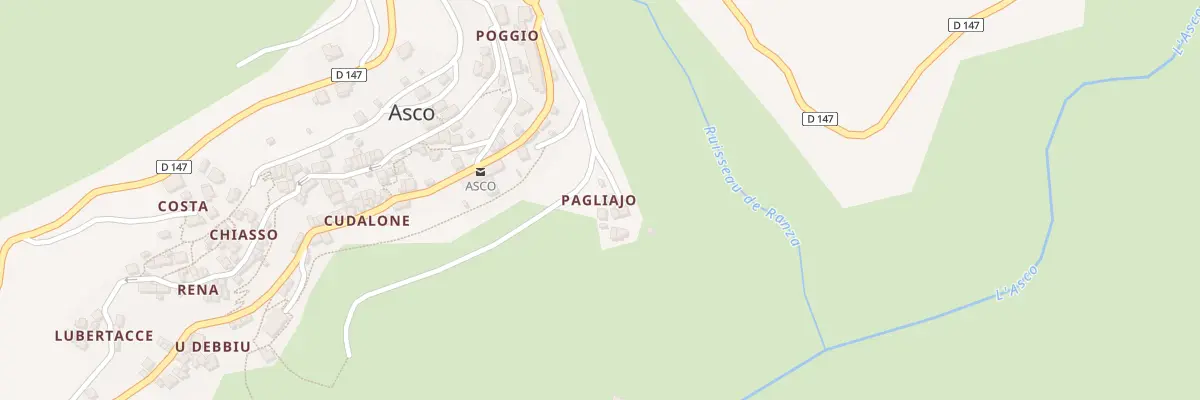 Plan du 5357 Tribbio à Asco