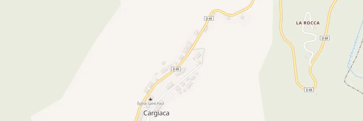 Plan du 5030 Chiusa à Cargiaca