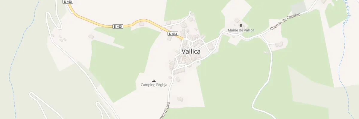 Plan de Vallica à Vallica