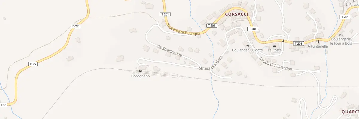 Plan du 5003B Strascinella à Bocognano