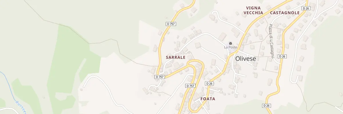 Plan du 5034 Sarrale à Olivese