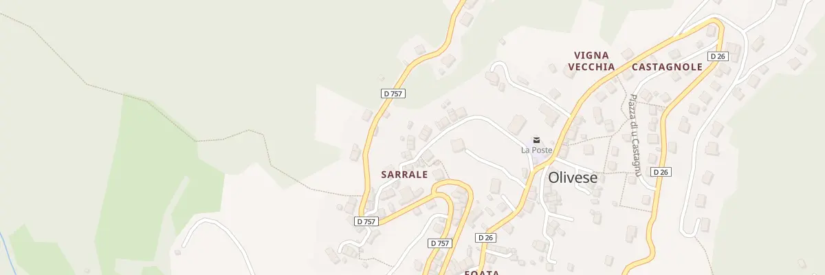 Plan du 5053 Sarrale à Olivese