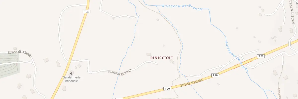 Plan du 5358 Riniccioli à Bocognano