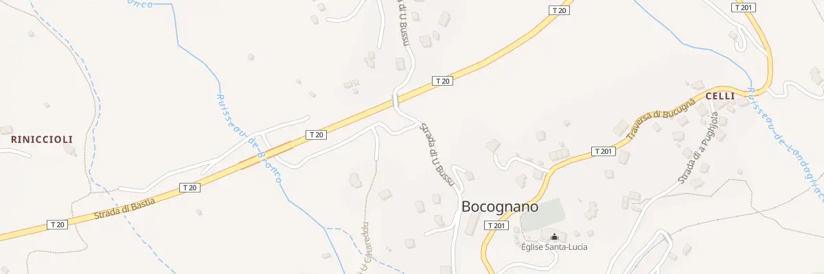 Plan du 831D Puggiarello à Bocognano