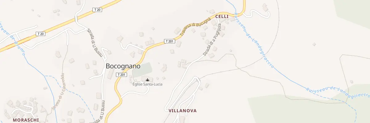Plan du 5282 Celli à Bocognano
