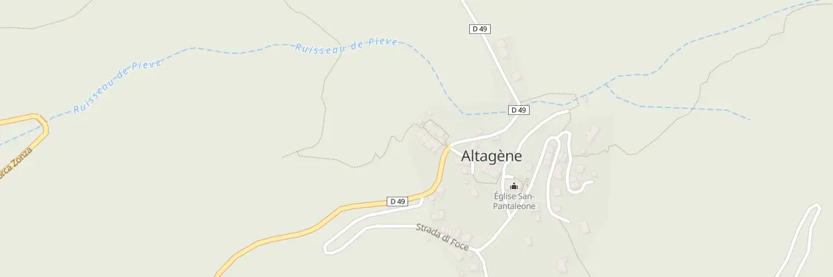 Plan du 5010 Piantolello à Altagène