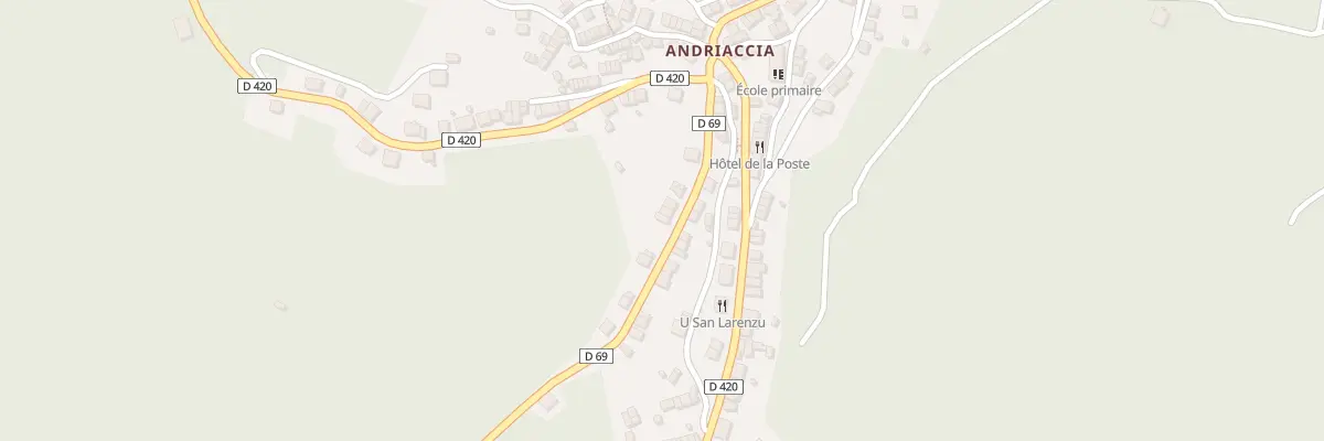 Plan de Santarella à Aullène
