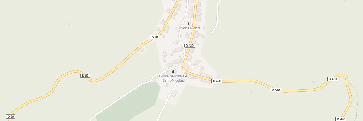 Plan du 5235 Chiesa à Aullène