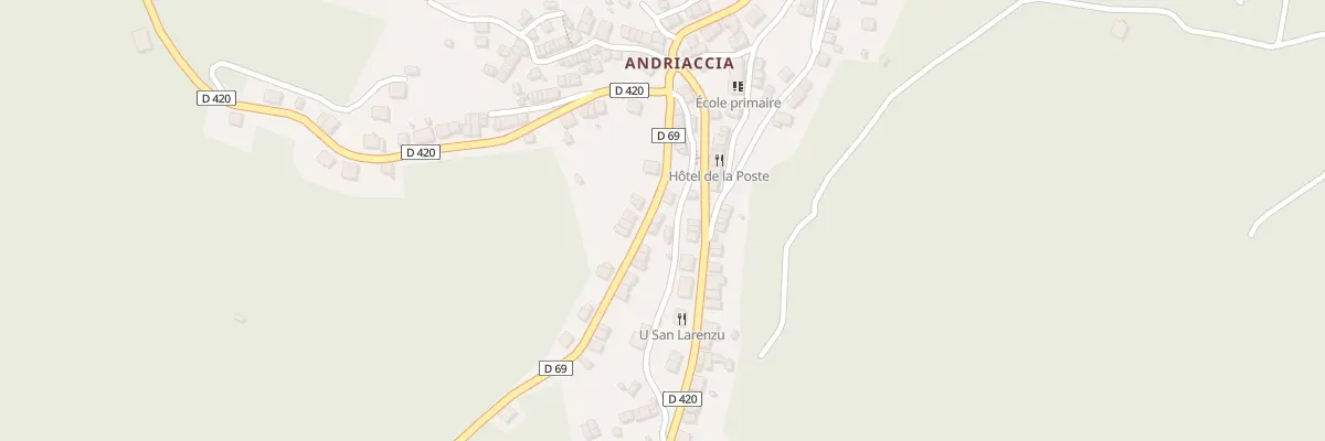 Plan du 5198 Santarella à Aullène