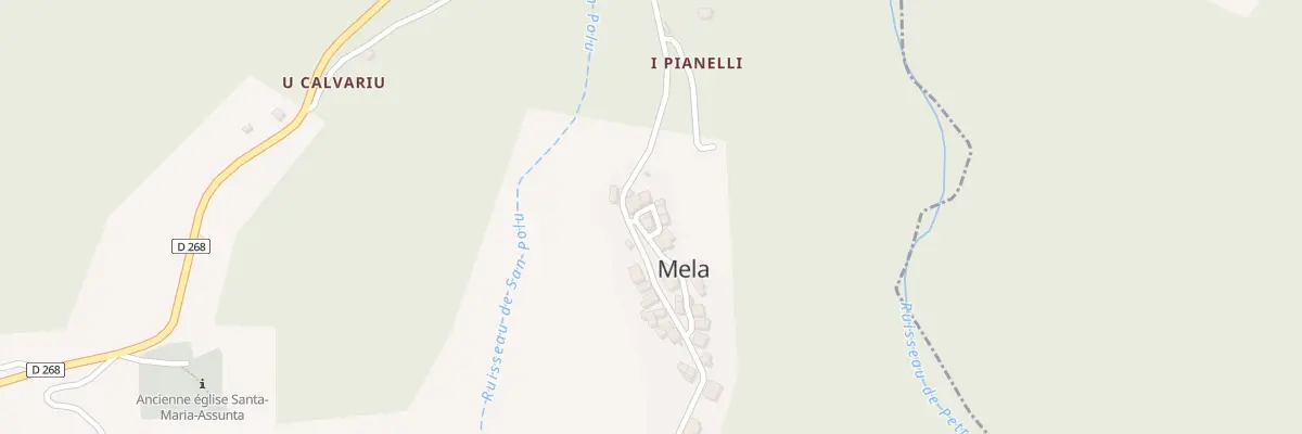 Plan du 5012 Poggio Della Chiesa à Mela