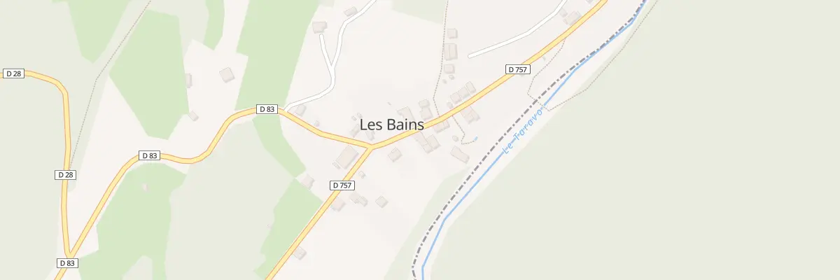 Plan du 1 Les Bains à Guitera-les-Bains