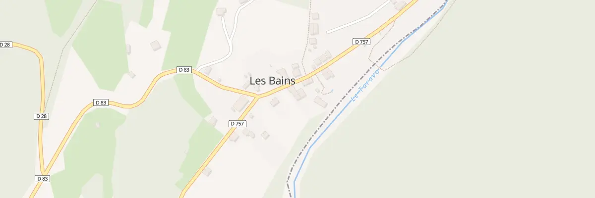 Plan du 2 Les Bains à Guitera-les-Bains