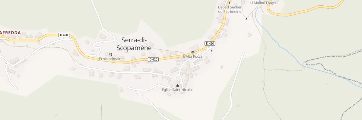 Plan du 5126 Chiesa à Serra-di-Scopamène