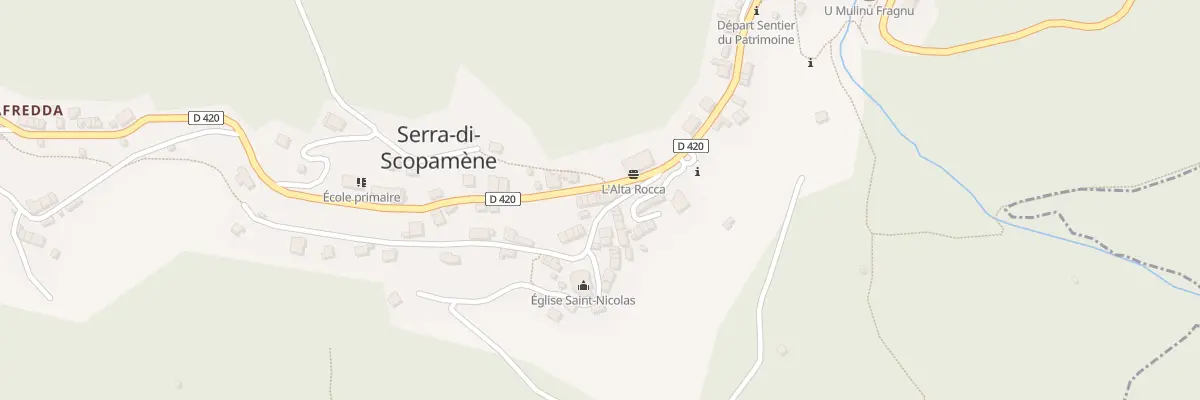 Plan du 5127 Chiesa à Serra-di-Scopamène