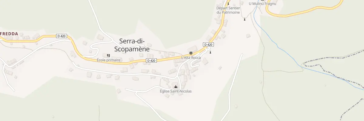 Plan du 5128 Chiesa à Serra-di-Scopamène