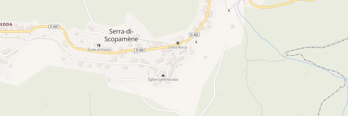 Plan du 5096 Chiesa à Serra-di-Scopamène