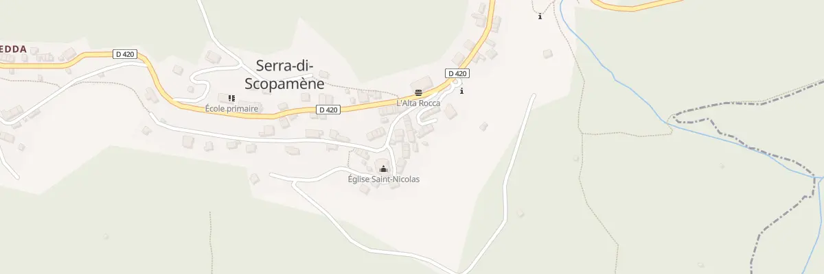 Plan du 5095 Chiesa à Serra-di-Scopamène