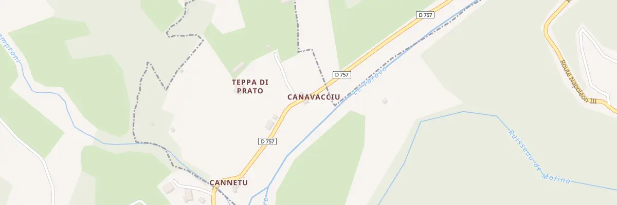 Plan du 5218 Canavaccio à Zicavo