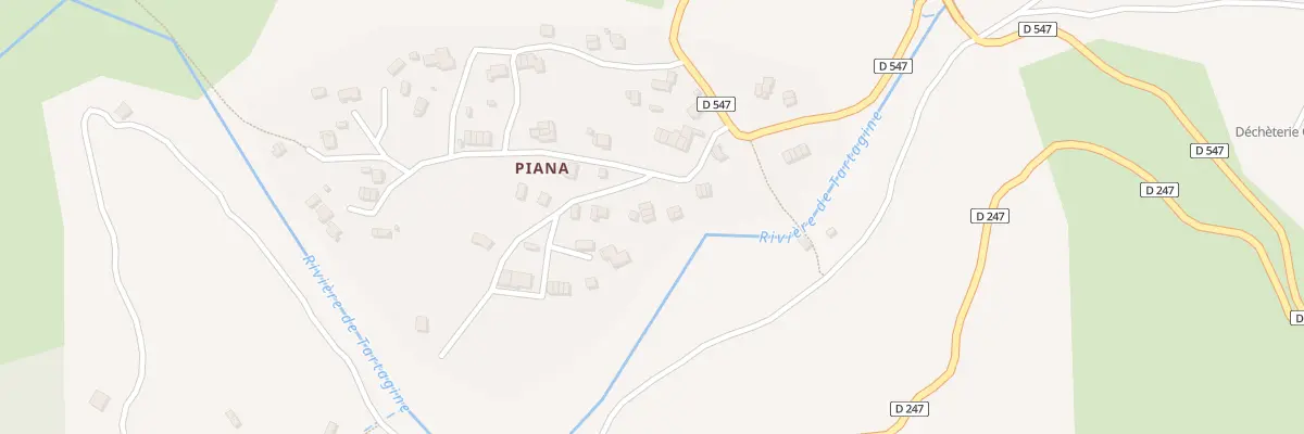 Plan du 5334 Piana à Castifao