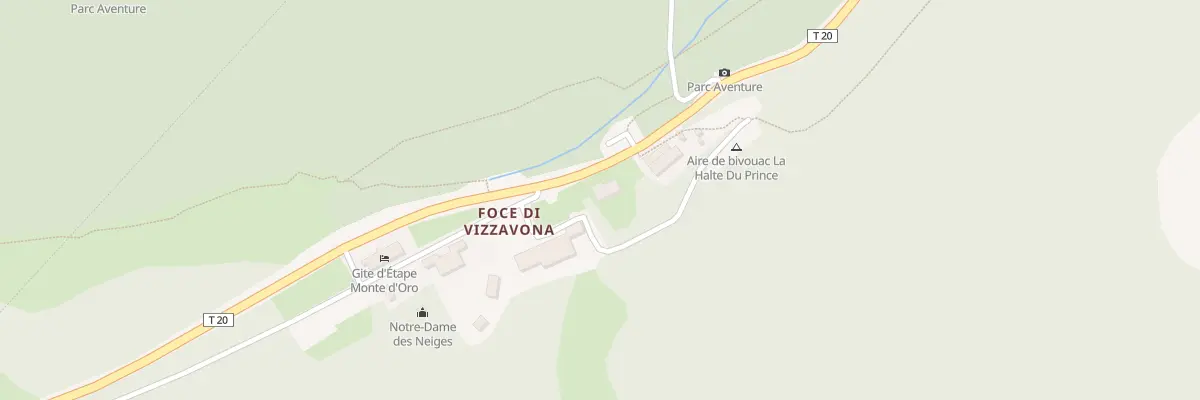 Plan du 5210 Foce di Vizzavona à Vivario