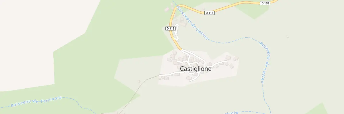 Plan du 1 Qua A Petra Pinzuta à Castiglione