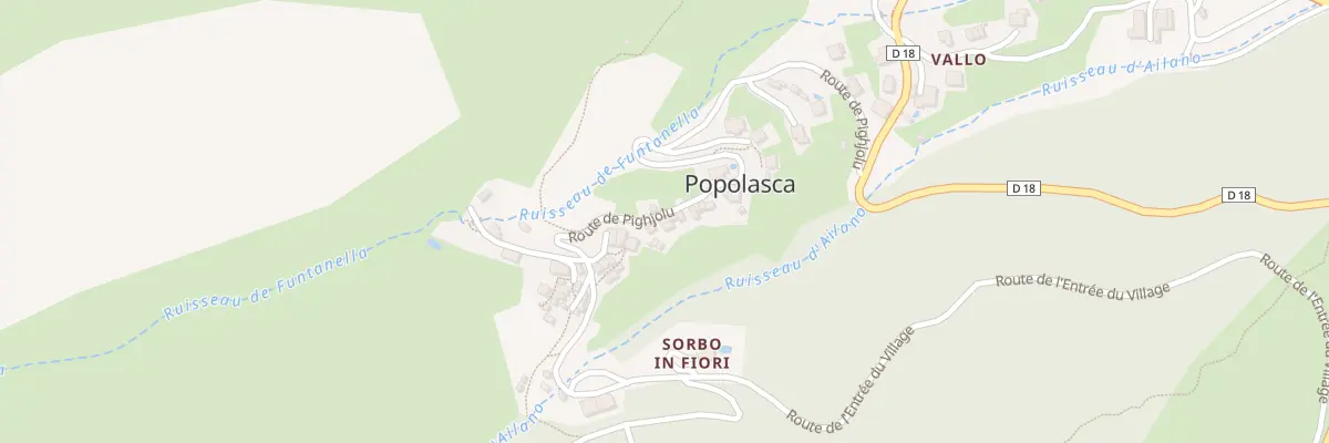 Plan du 24 Rte de Pighjolu à Popolasca
