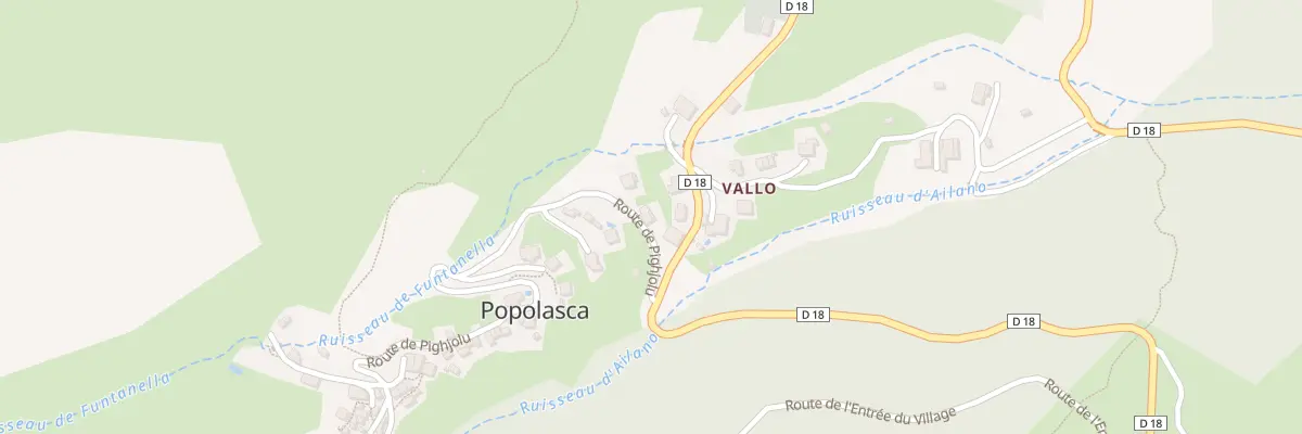 Plan du 40 Rte Pighjolu à Popolasca