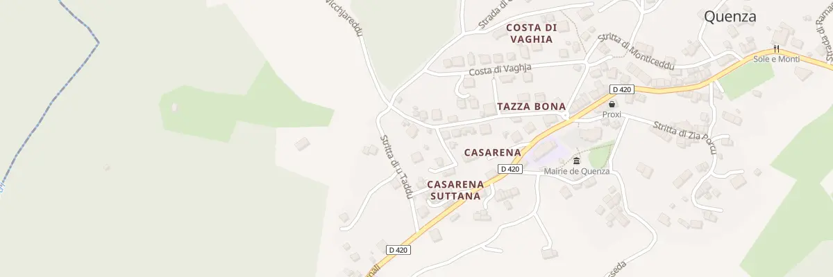 Plan du 5008A Casarrena à Quenza