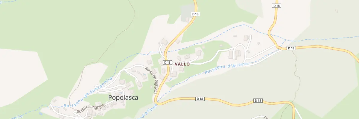 Plan du 48 Rte Strada Di Vallo à Popolasca