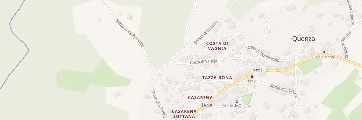 Plan du 5051 Costa Di Vaghia à Quenza