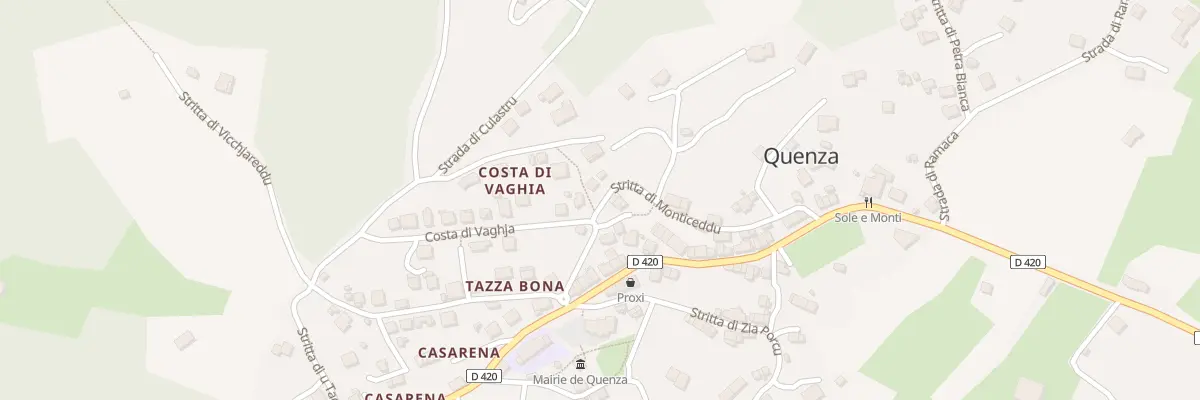 Plan du 5042 Costa Di Vaghia à Quenza
