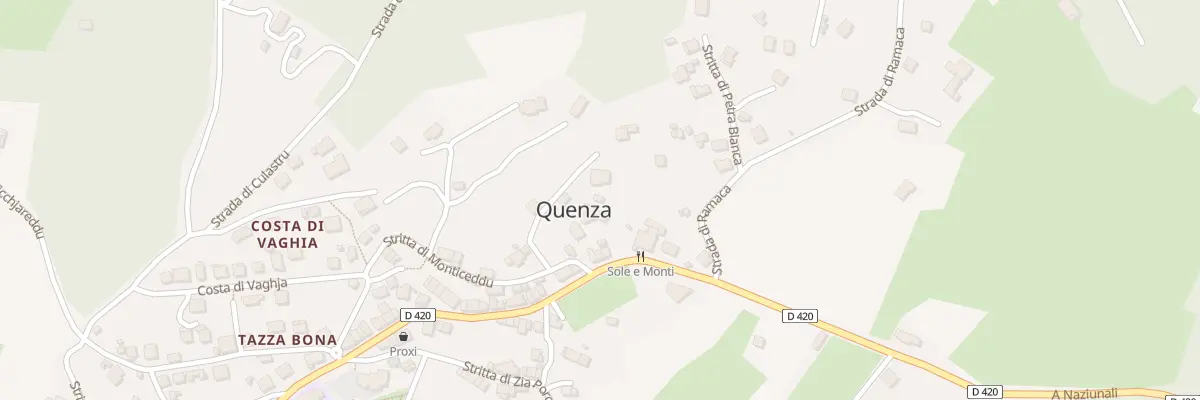 Plan du 5099 Castagna d’Antone à Quenza