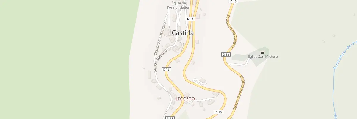 Plan du 5041 Valle à Castirla