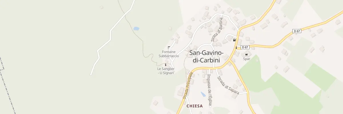 Plan du 5004 Subbariaccio à San-Gavino-di-Carbini