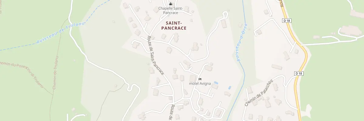 Plan du 47 Che de Casamacce à Corte