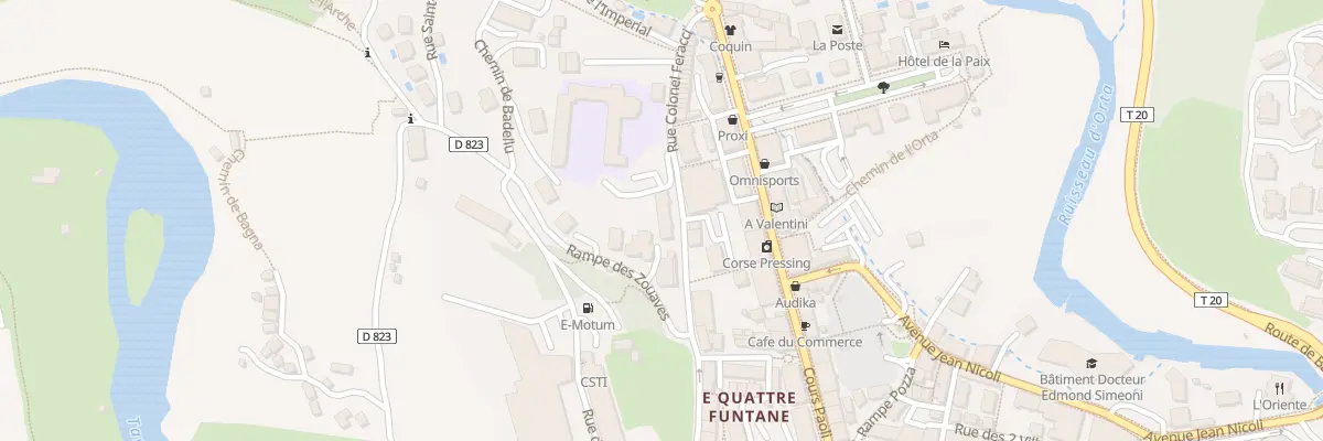 Plan du 10 Rue du Colonel Feracci à Corte
