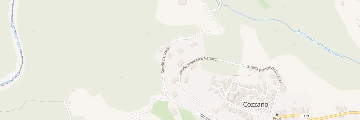 Plan de Traitinca à Cozzano
